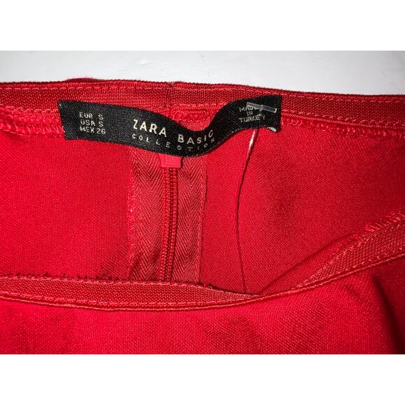 Zara Dress Womens Small Wiggle Bodycon Red Valentine's Day Sexy Jessica Rabbit - Picture 6 of 10